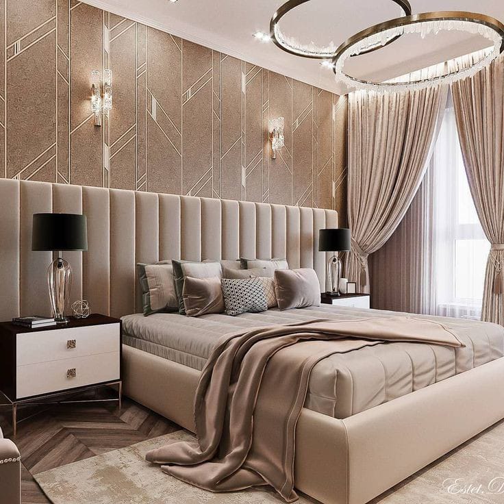 Double bed Design by Fstudio